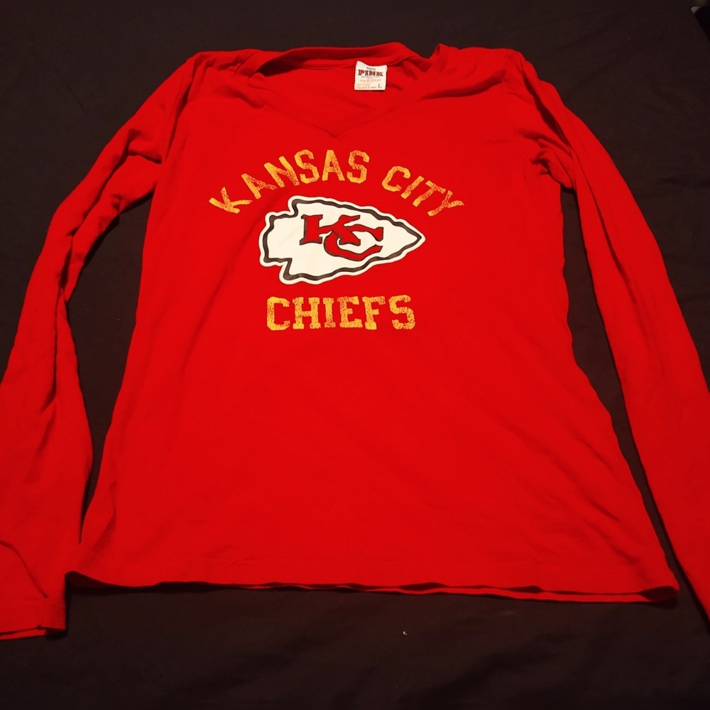 PINK NFL Kansas City Chiefs Long Sleeved Shirt